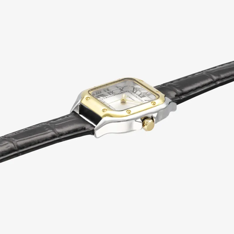 Reloj Mujer Chris Her Negro/Dorado | Radiant