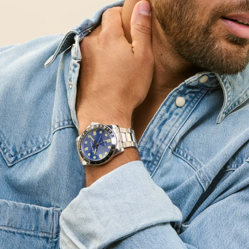 Reloj Hombre Robert Azul  | Radiant