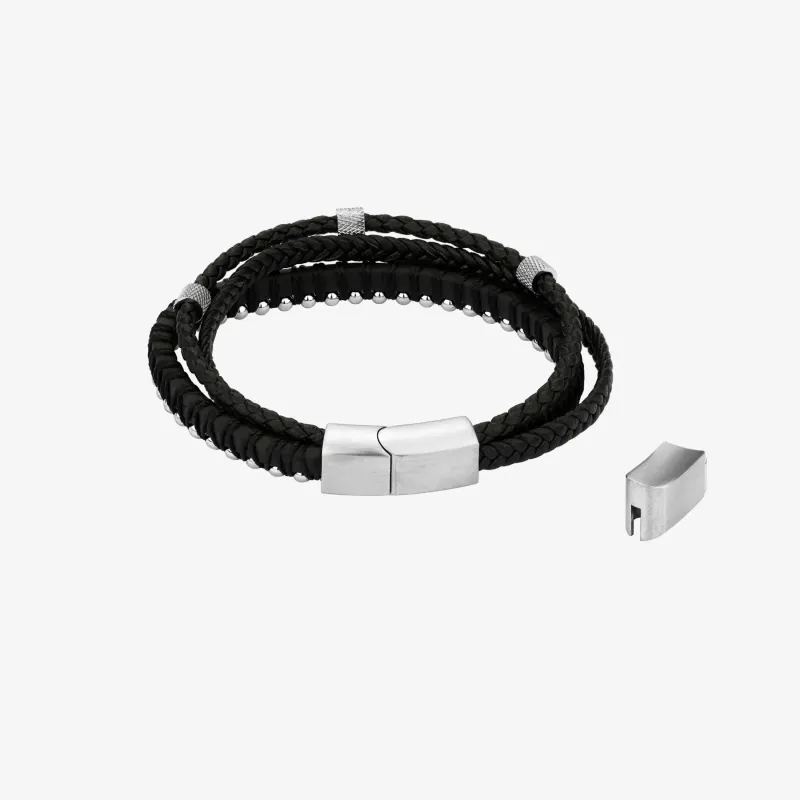 Pulsera Hombre Sierra Negra/Plata