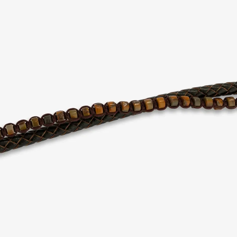 Pulsera Hombre Sierra Beads Marrón