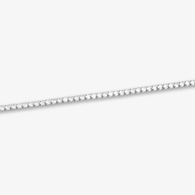 Pulsera Hombre Code Cristales Plateado