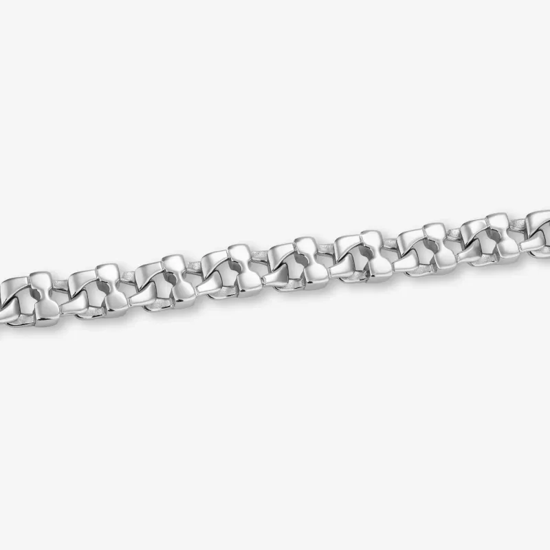 Pulsera Hombre Code Twist Plateado