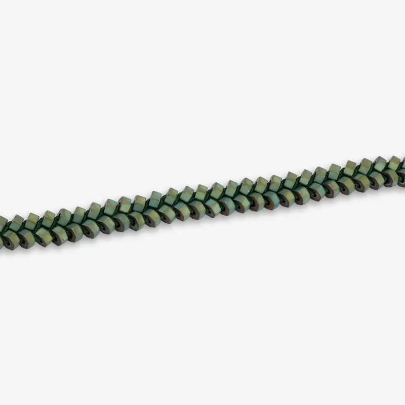 Pulsera Hombre Tribal Trenzada Verde