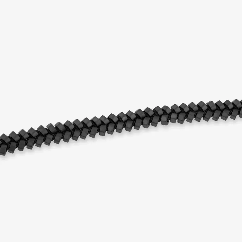 Pulsera Hombre Tribal Trenzada Negra