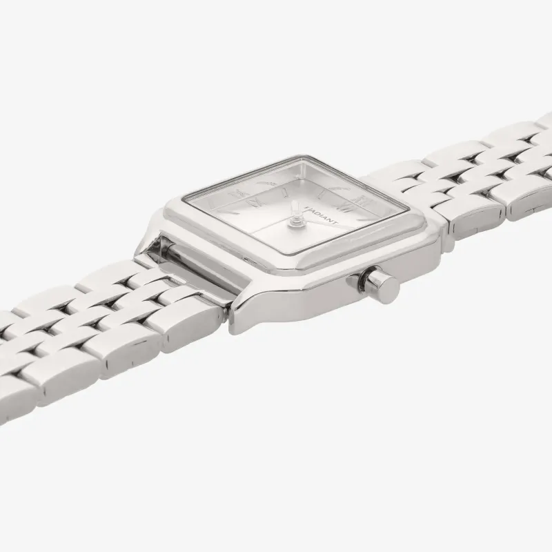 Reloj Mujer Coral Wave Plateado | Radiant