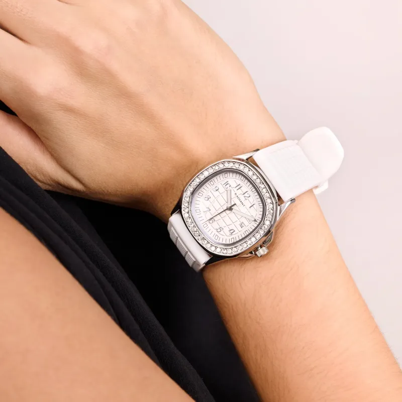 Reloj Mujer Azure Whisper Plateado | Radiant