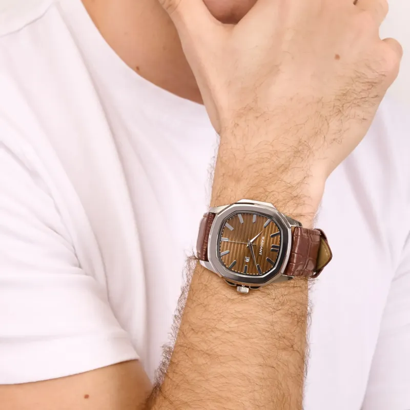 Reloj Hombre Midnight Voyage Marron | Radiant