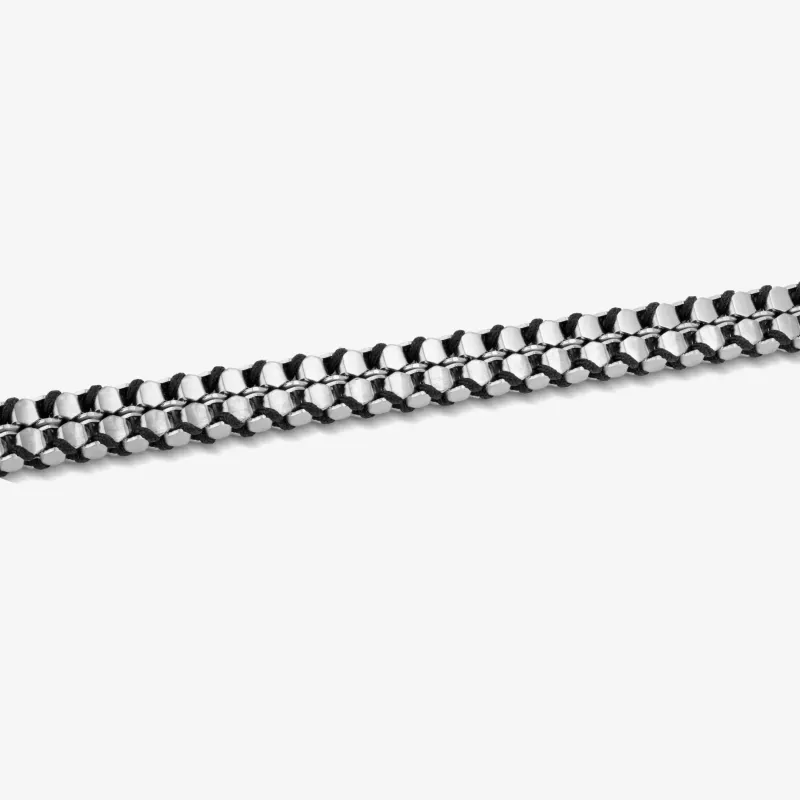 Pulsera Hombre Shadow Link Negra | Radiant