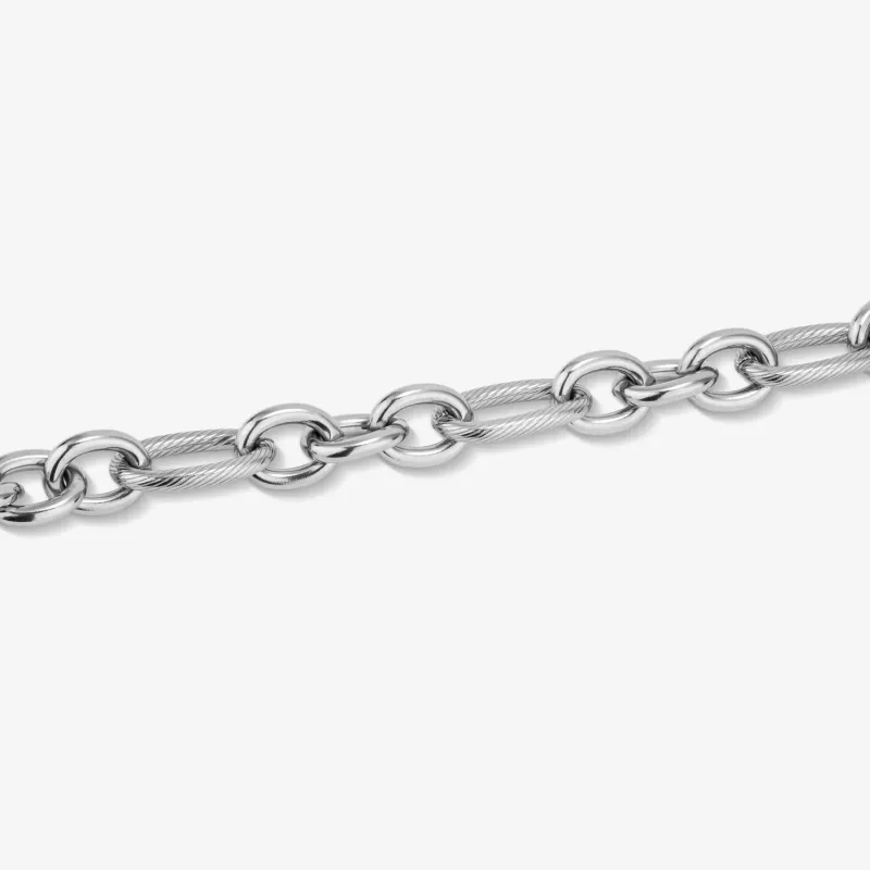 Pulsera Hombre Route Plateada | Radiant