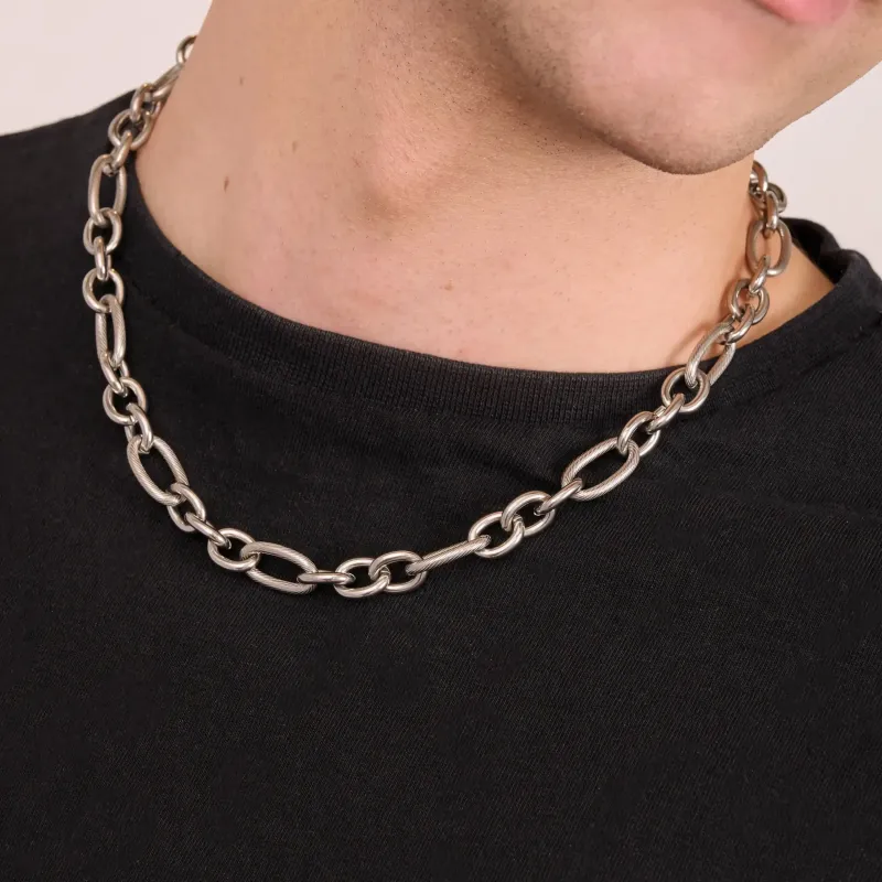 Collar Hombre Route Plateada | Radiant