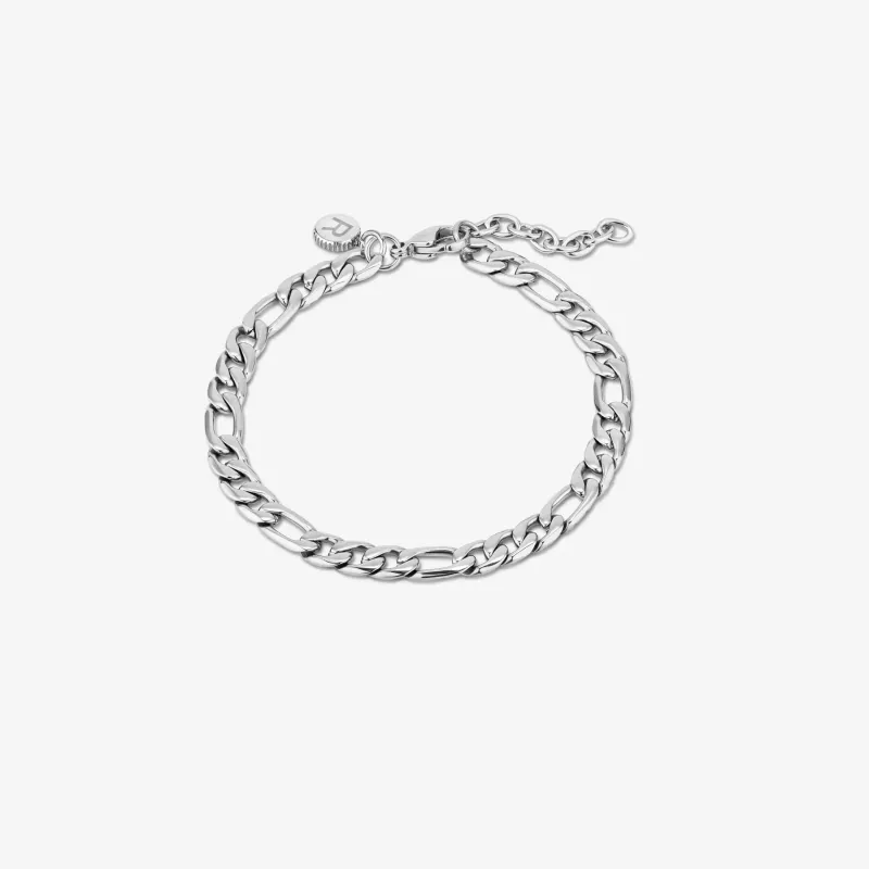 Pulsera Hombre Route Bloques Plateada | Radiant