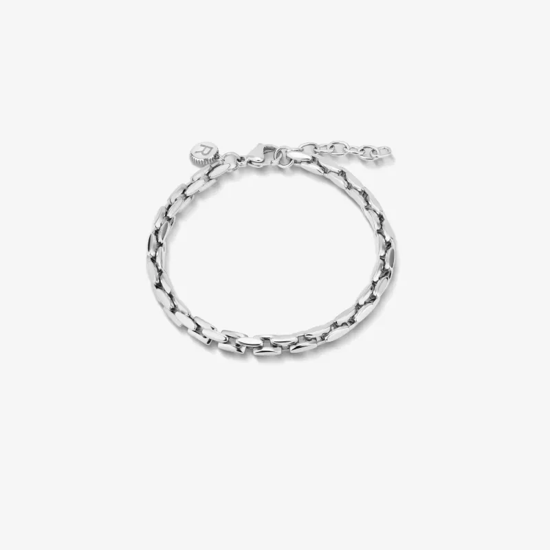 Pulsera Hombre Riviera Plateada | Radiant