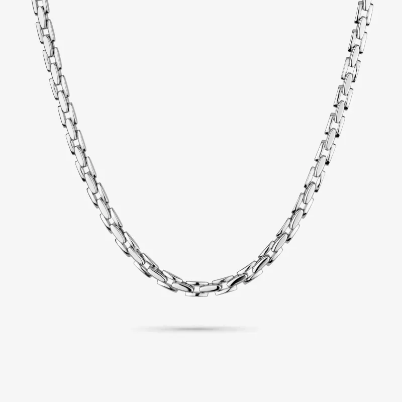 Collar Hombre Riviera Plateada | Radiant