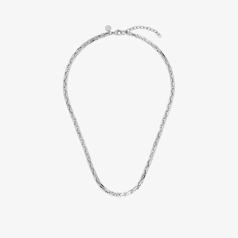 Collar Hombre Riviera Plateada | Radiant