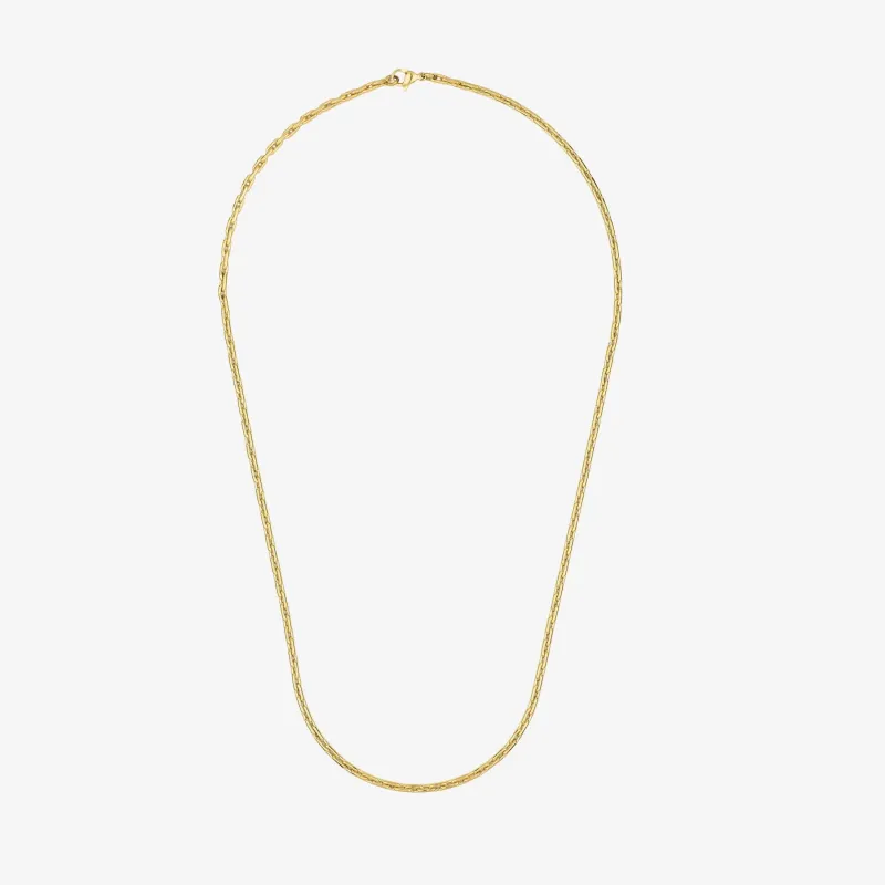 Collar Hombre Riviera Fina Dorada | Radiant