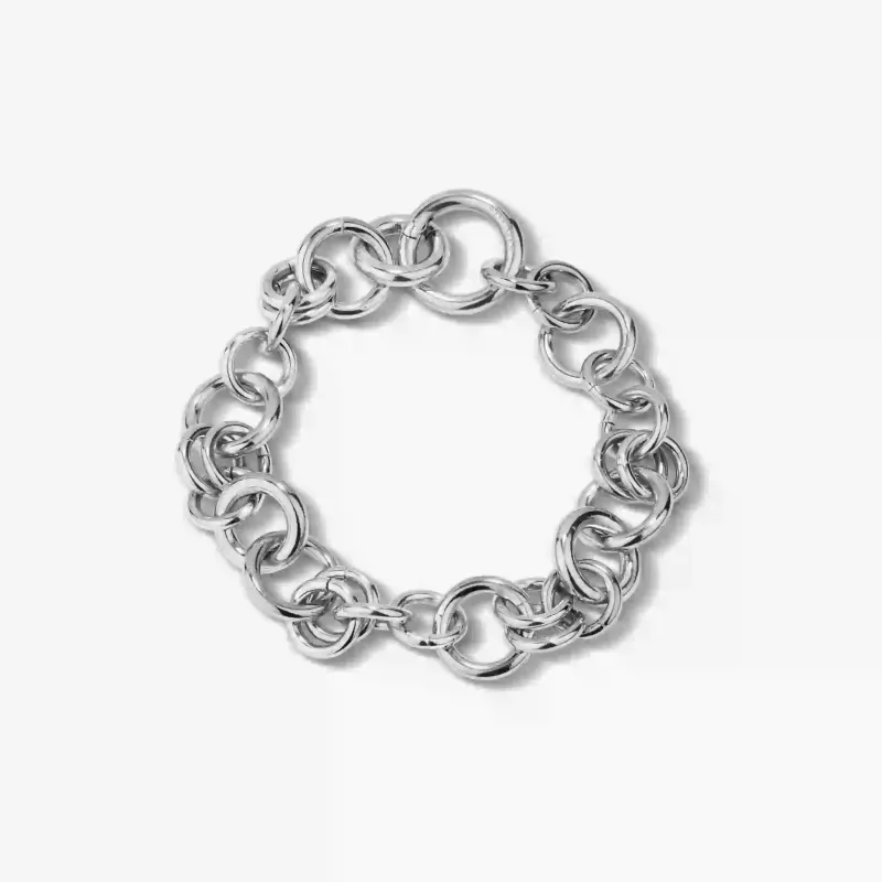 Pulsera plateada bold mujer de acero inoxidable | Radiant