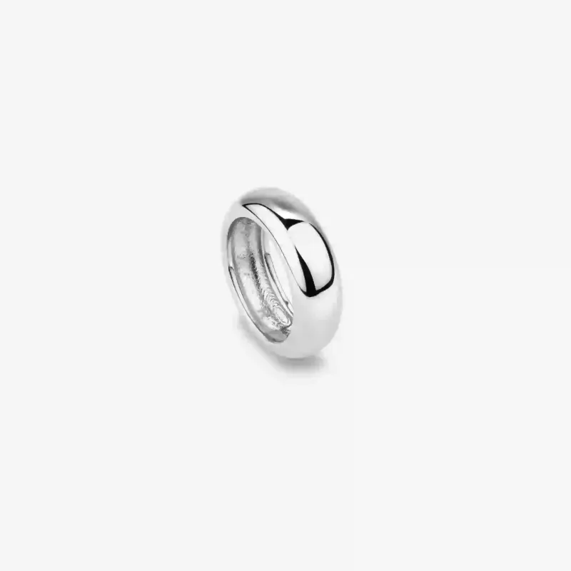 Anillo plateado bold mujer acero inoxidable | Radiant