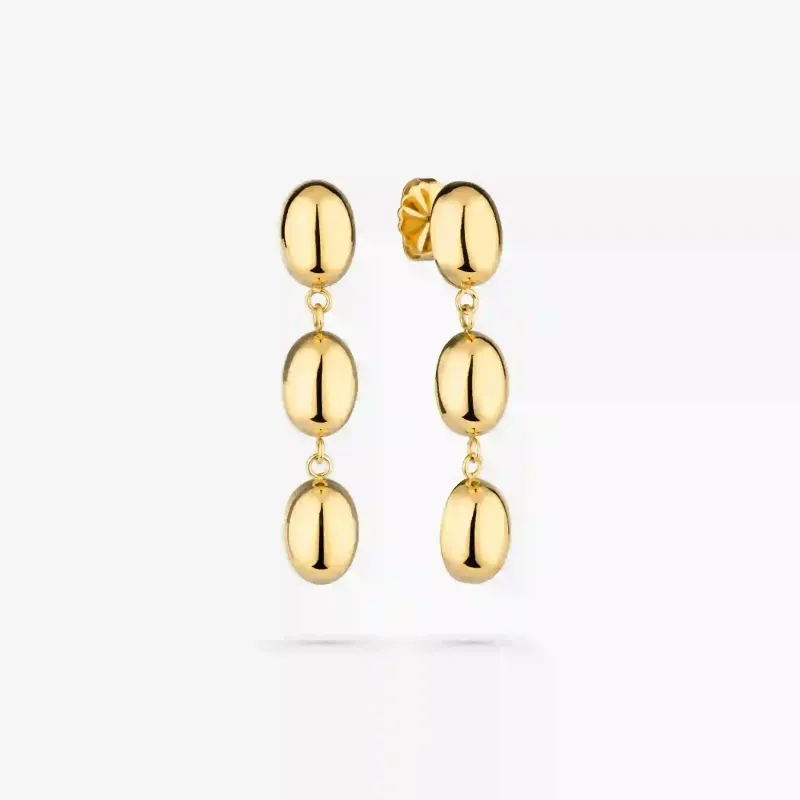 Pendientes dorados largos mujer Soulmate | Radiant
