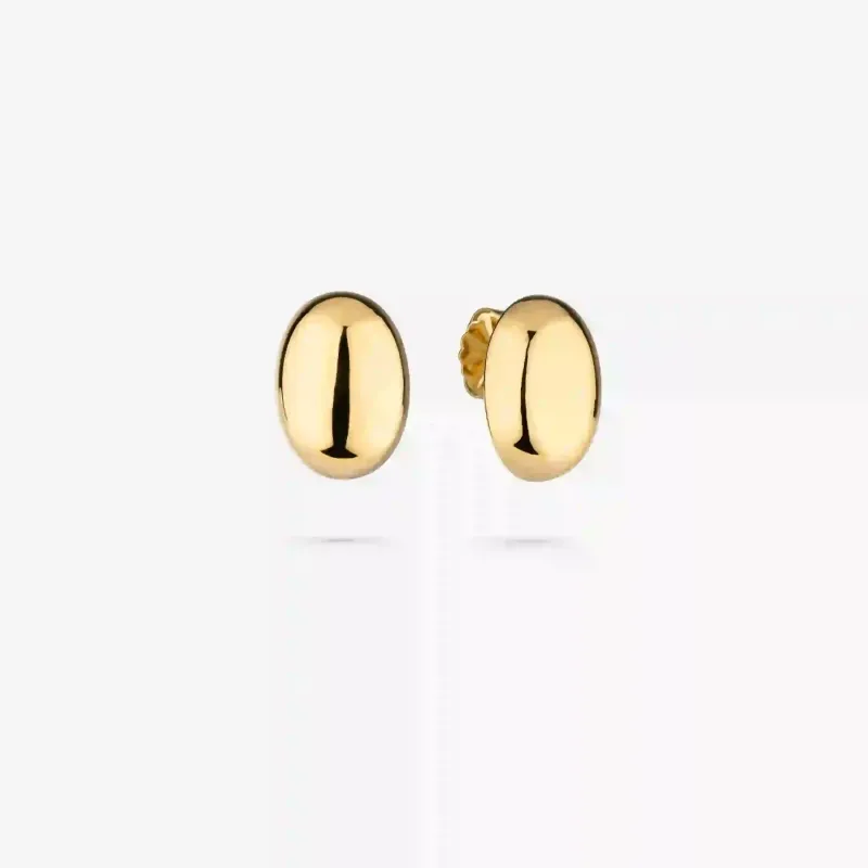 Pendientes dorados cortos mujer Soulmate | Radiant