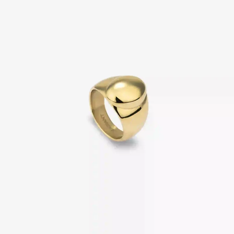 Anillo dorado mujer oval Soulmate | Radiant