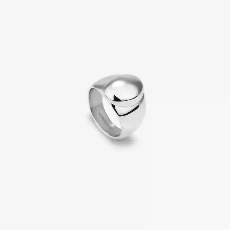 Anillo plateado mujer oval Soulmate | Radiant