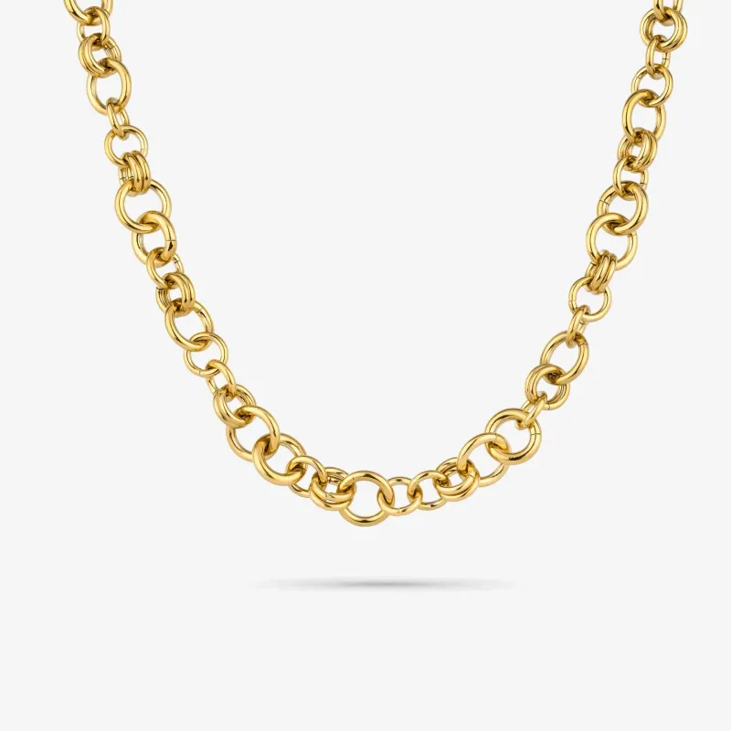 Collar dorado mujer cadena eslabones | Radiant