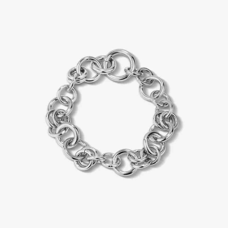 Pulsera plateada bold mujer de acero inoxidable | Radiant