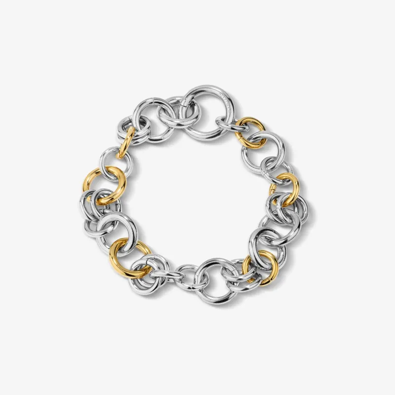 Pulsera bicolor mujer de acero inoxidable | Radiant