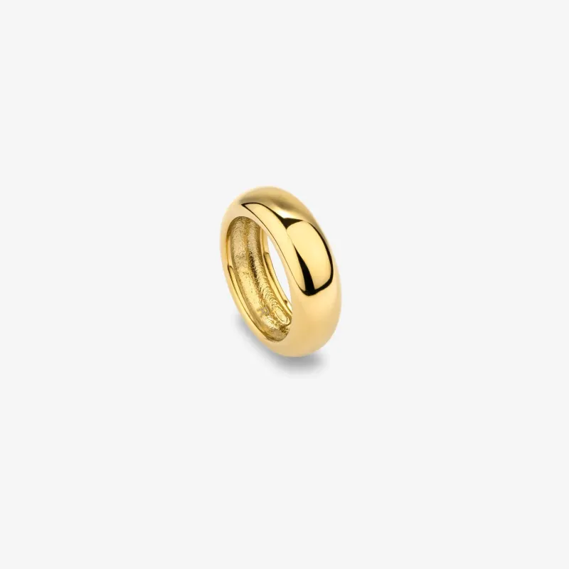 Anillo dorado bold mujer acero inoxidable | Radiant