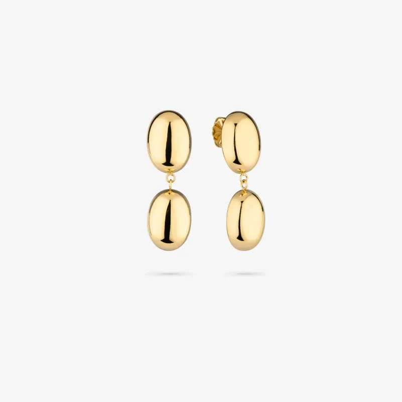 Pendientes dorados colgantes mujer Soulmate | Radiant