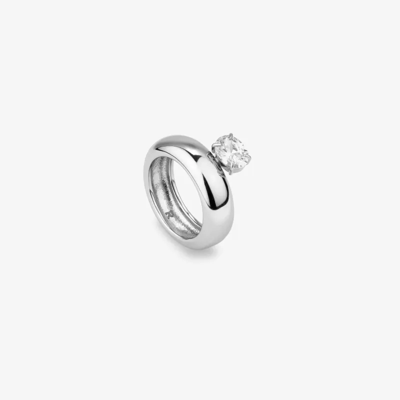 Anillo dorado mujer con cristal Frost | Radiant