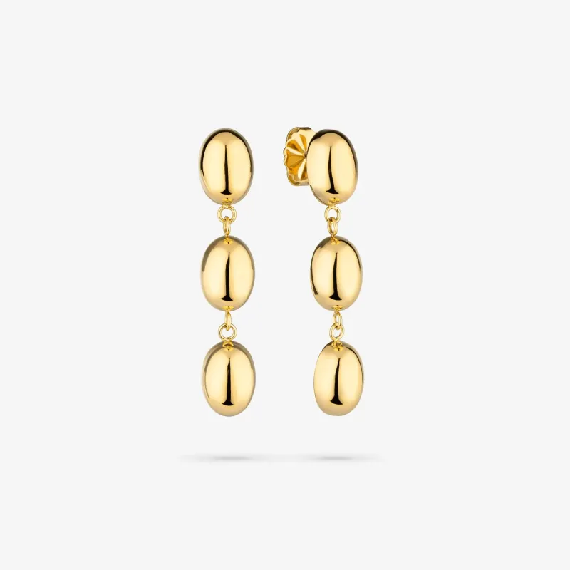 Pendientes dorados largos mujer Soulmate | Radiant