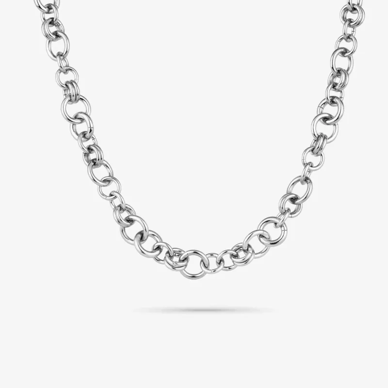Collar plateado mujer cadena eslabones | Radiant