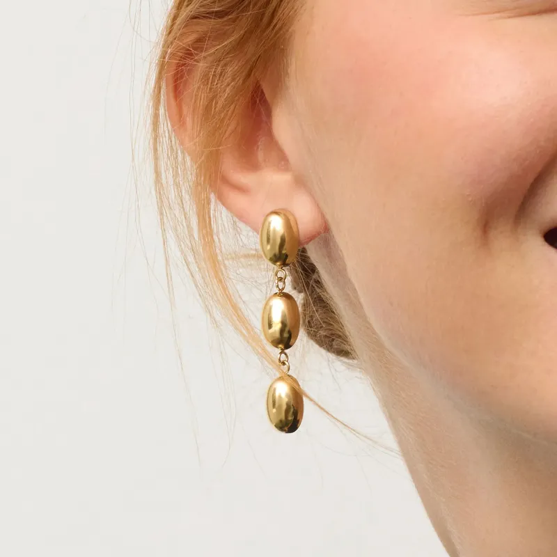 Pendientes dorados largos mujer Soulmate | Radiant