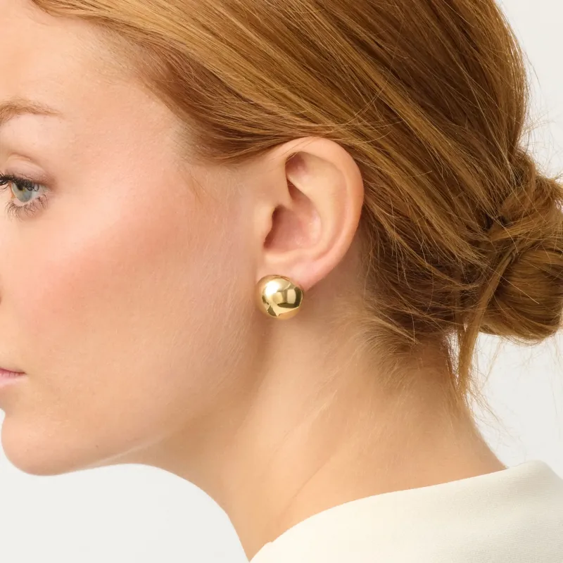 Pendientes dorados de esfera mujer Soulmate | Radiant