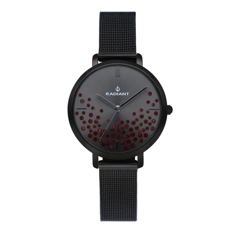 ELLA 36MM GUN DIAL BLACK MESH