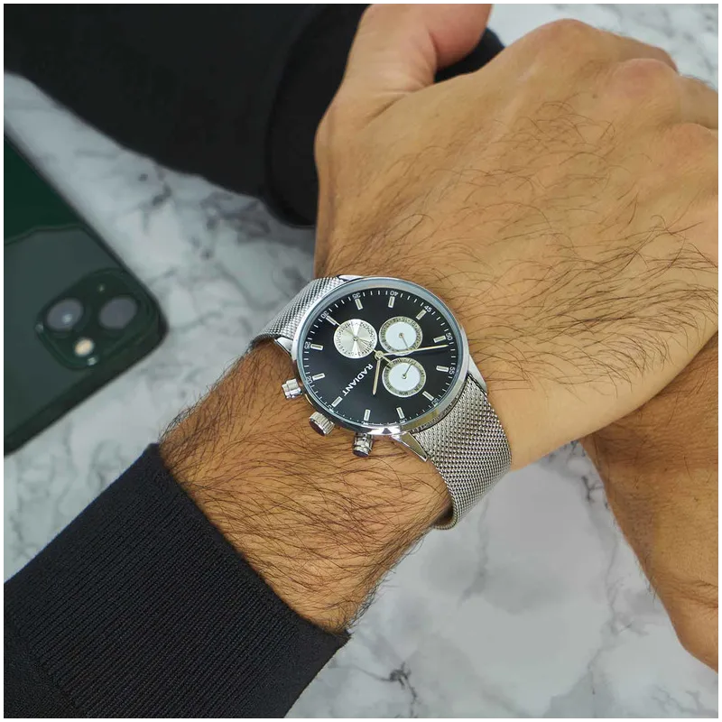 Reloj Hombre Makers Mesh Azul/Plateado