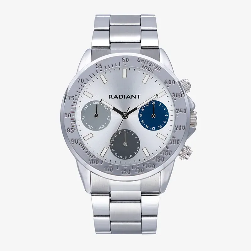 Reloj Hombre Rope Plateado