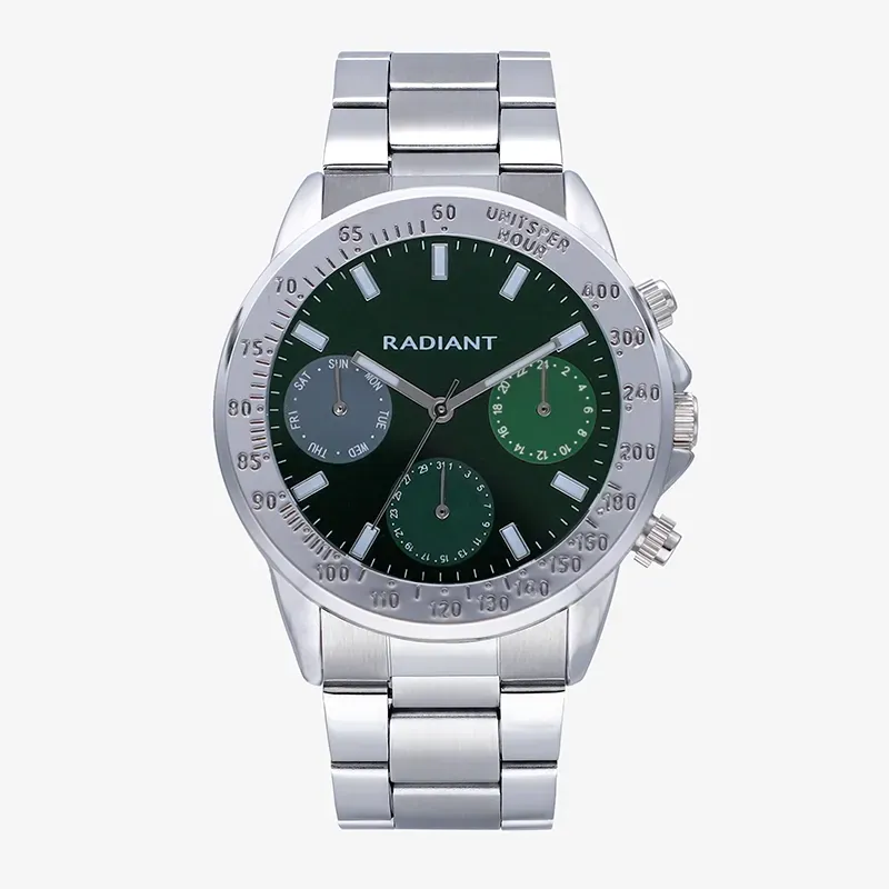Reloj Hombre Rope Verde/Plateado