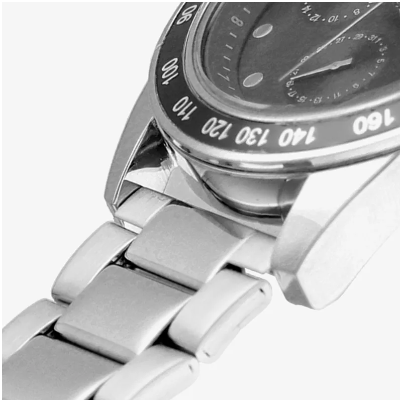 Reloj Hombre Canarias Negro Plateado