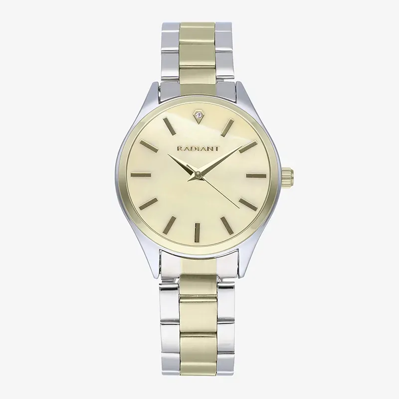 Reloj Mujer Carly 35MM Oro Bicolor IPG Brazalete, Acero, Oro Radiant