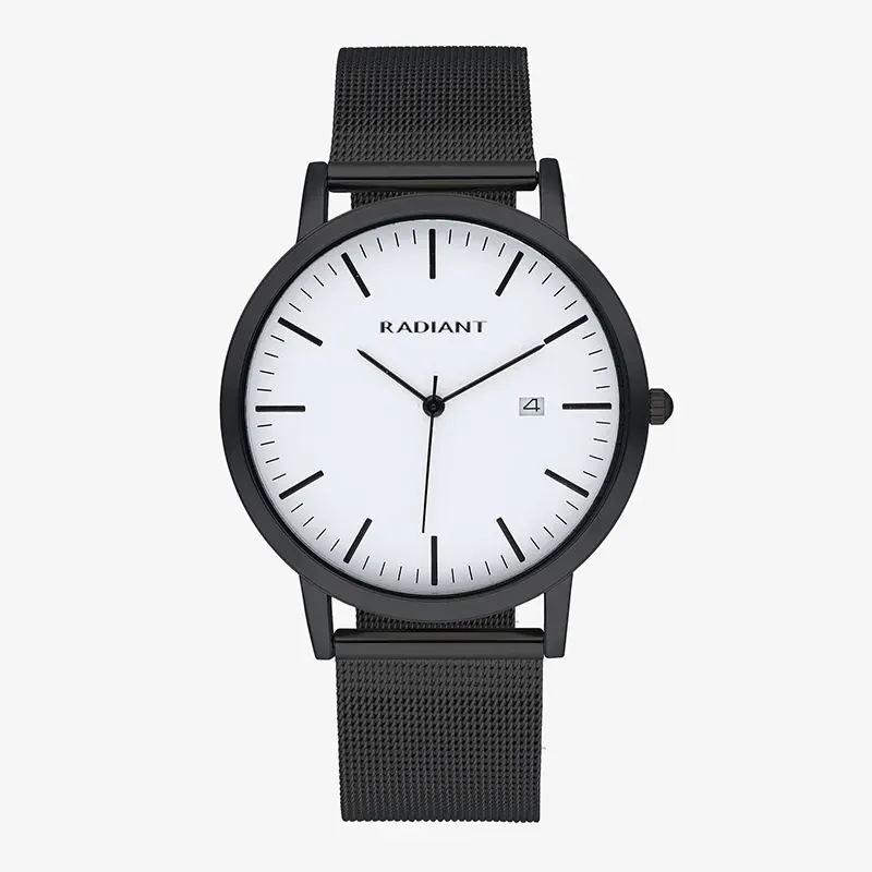 Reloj Hombre Clik 42MM SS Negro Malla, Acero, Negro Radiant