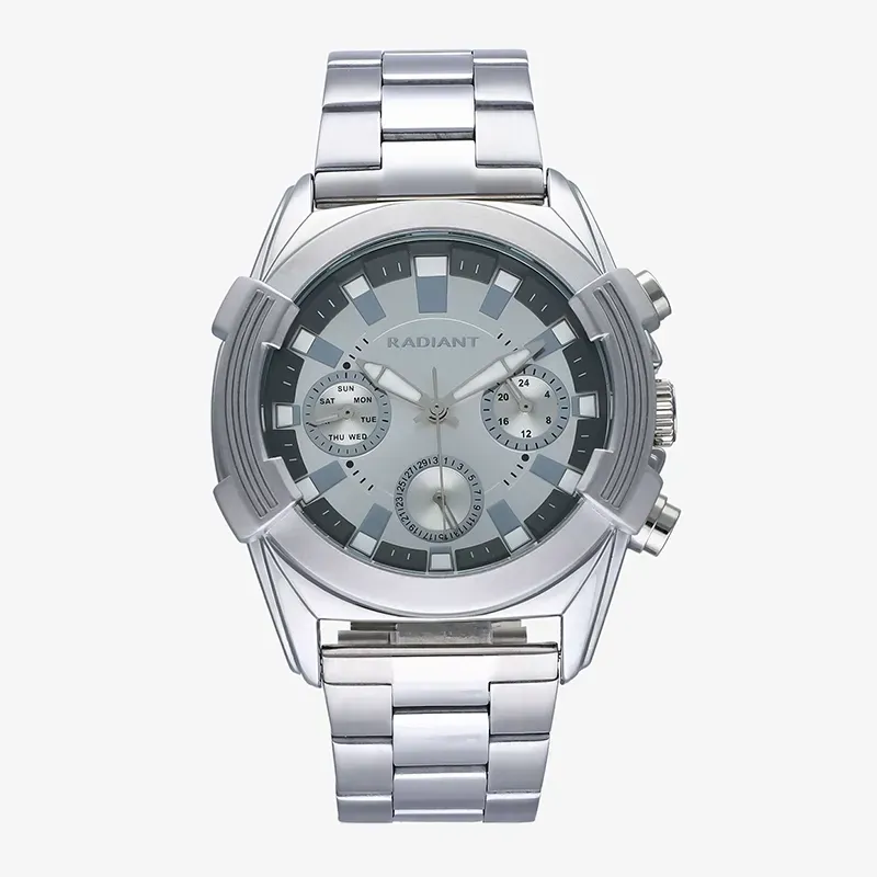 Reloj Hombre Continental 44MM Plata SS Brazalete, Plateado Radiant