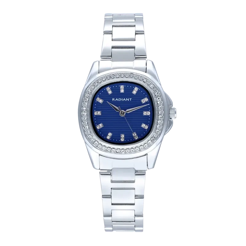 Radiant Scape Reloj de Mujer Azul Plateado con Brazalete de Acero