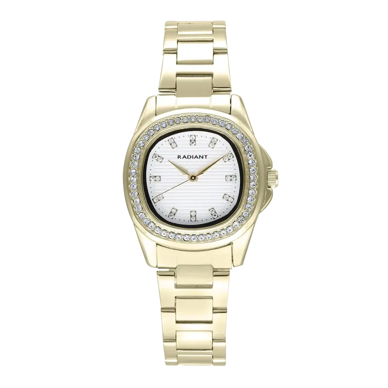 Radiant Scape Reloj de Mujer Dorado Brazalete Acero