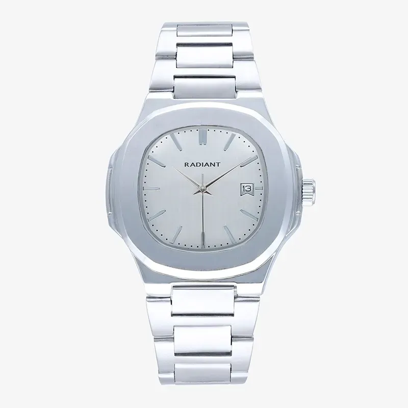 Radiant T-Time Reloj de Hombre Plateado Caja Hexagonal