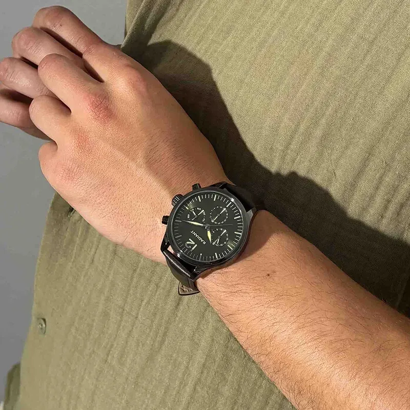 Radiant Team Reloj de Hombre Correa Piel Sintética en Marrón