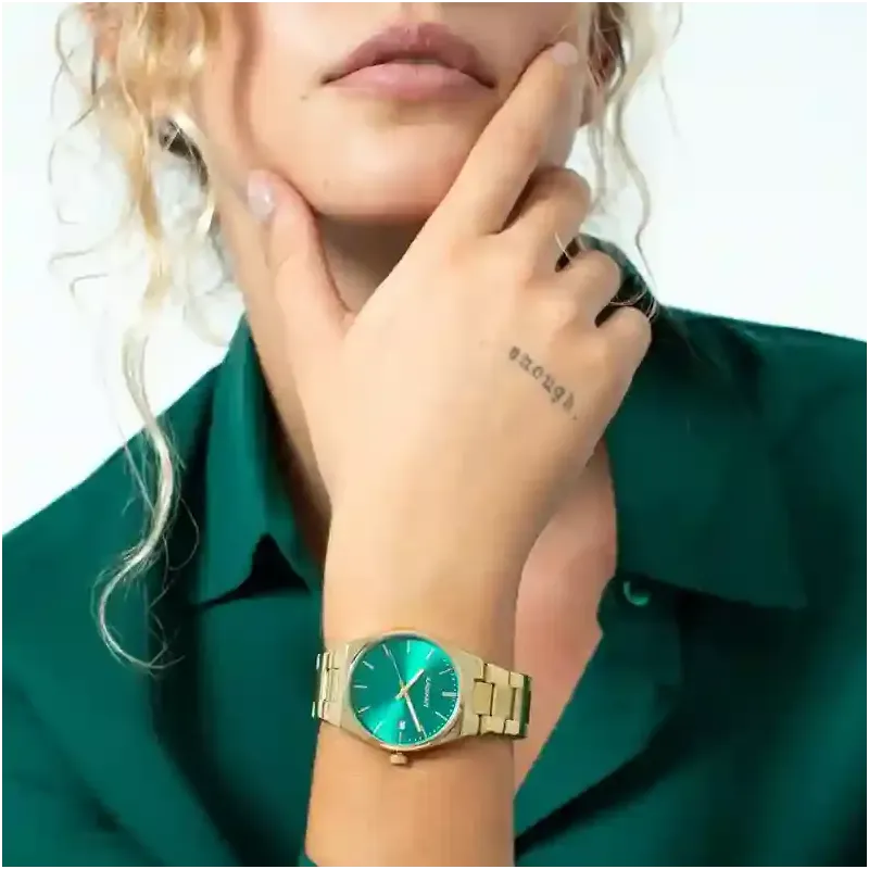 Reloj Mujer AirMini Verde/Dorado