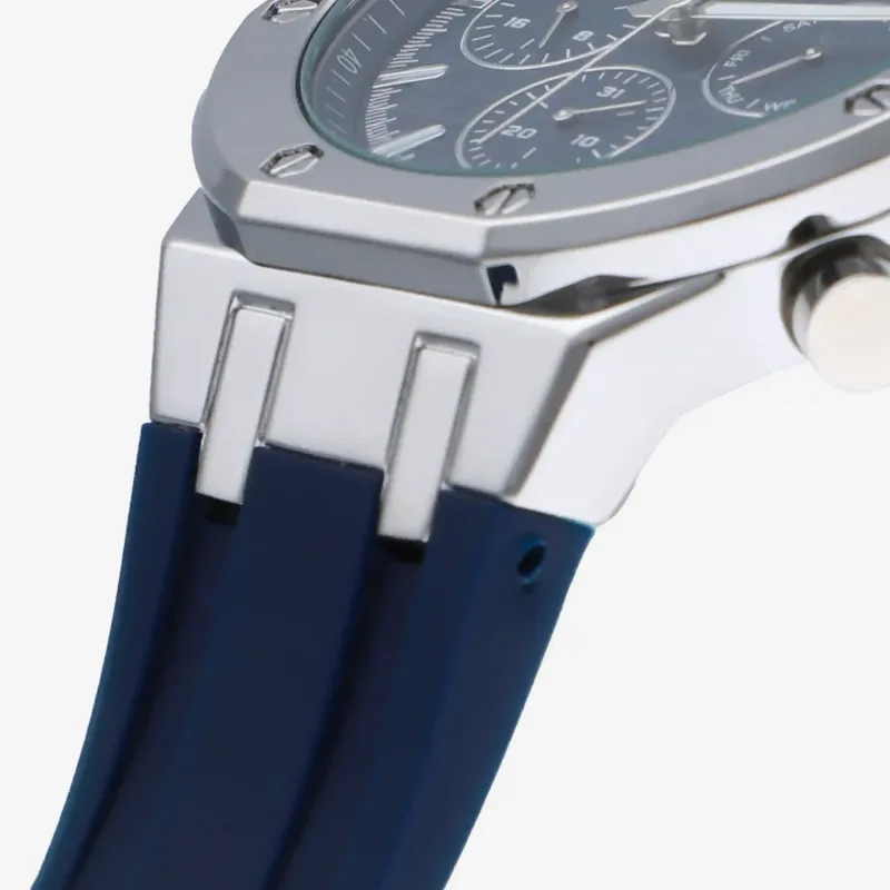 Reloj Hombre Jack Azul/Correa Silicona