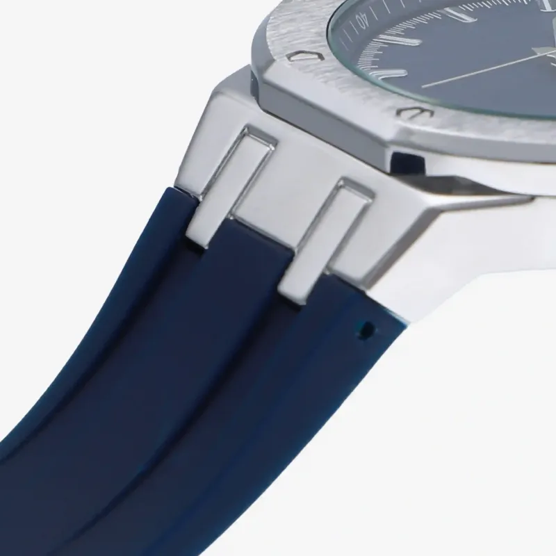 Reloj Hombre Leonardo Azul Correa Silicona